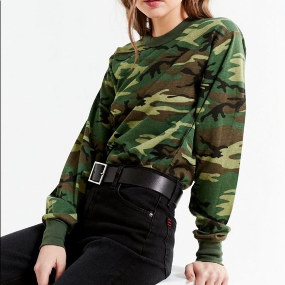 Urban Outfitters Long sleeve CAMO shirt